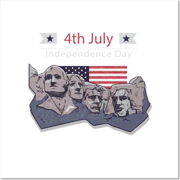 happy 4th of July independence day Wall Art by osaya